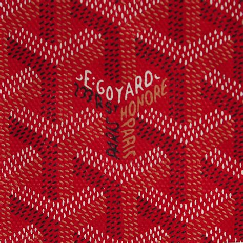 goyard pattern red